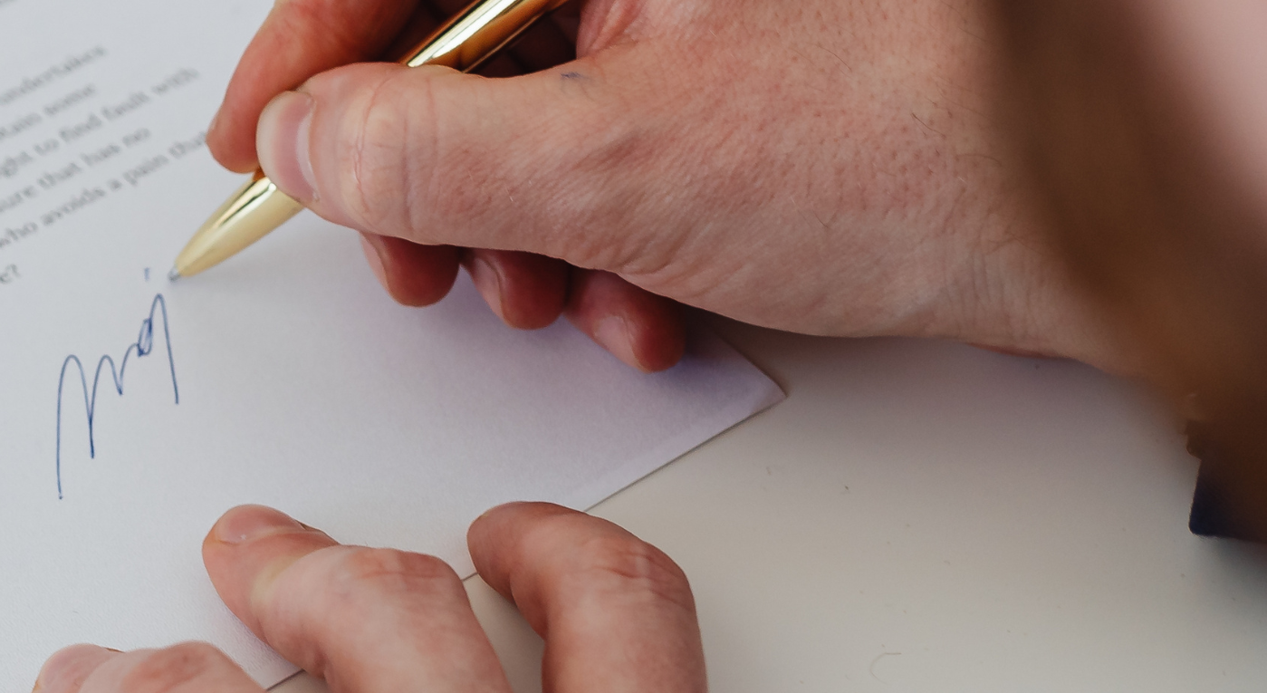 Firma de documentación para tramitación de herencia